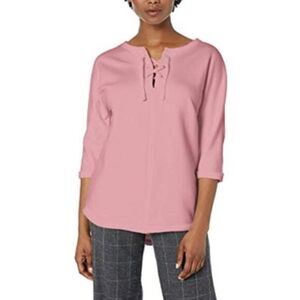 Jag Jeans Petite Debbie Lace‎ up Sweatshirt